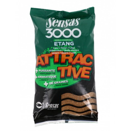 Amorce SENSAS 3000 Attractive Etang  1kg