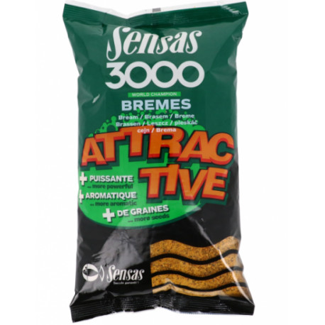 Amorce 3000 SENSAS Attractive Brèmes 1 kg