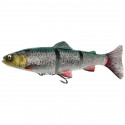 Leurre SAVAGE GEAR 4D Line thru trout 25cm 180gr Green silver