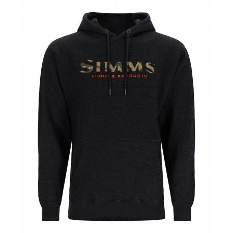 SIMMS Logo Hoody Charcoal Heather Size XL