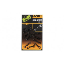 Emerillons FOX kwik change hook swivels- size 10