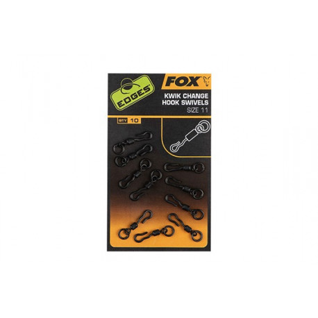 Emerillons FOX kwik change hook swivels- size 10