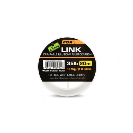 Fluorocarbone FOX link crimpable fluoro 25lbs- 20mt