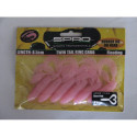 SPRO Twin tail ring grub 8.5cm Glow pink
