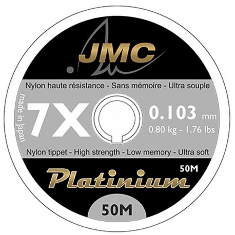 Nylon Platinium JMC Sans Mémoire 0.103mm 0.80kg 50m