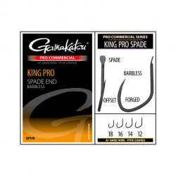 Hameçons GAMAKATSU king pro spade Barbless n°18