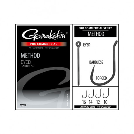 GAMAKATSU hooks method eyed Barbless n°12