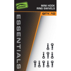 Emerillon FOX mini hook ring swivels - naturals