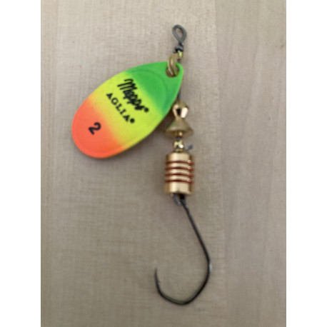 Cuiller MEPPS Aglia n°1 Tiger Hameçon simple