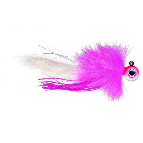 Leurre VMC Twitchin jig 14gr Glow angel face UV