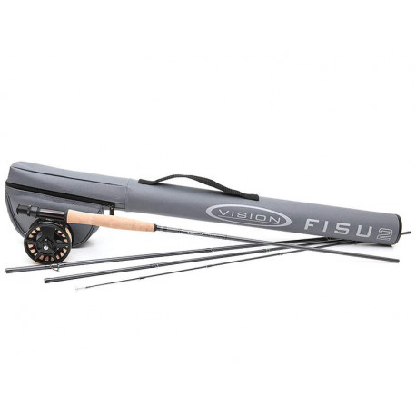 Kit Vision Nymph Fisu2 Black 10' soie de 3
