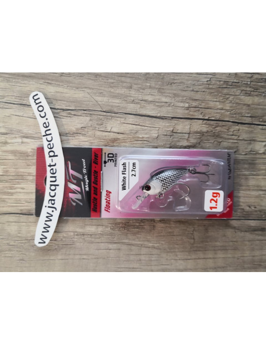 Lure MAGIC TROUT Hustle and bustle 2.7cm 1.1gr White flash