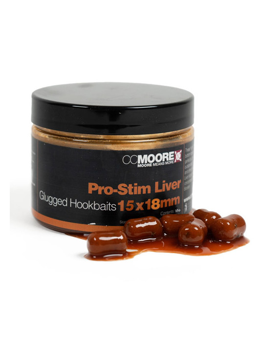 Dumbell 15x18mm CCMOORE pro stim liver Glugged Hookbaits