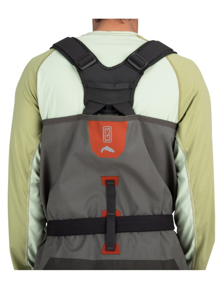 Waders SIMMS Men's G3 Guide Stockingfoot Gunmetal Taille 3XL 13-16