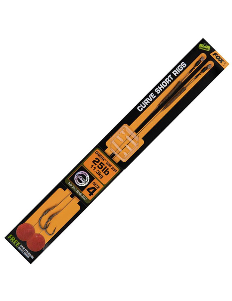 FOX curve short rigs n°2 35Lbs Camo leader