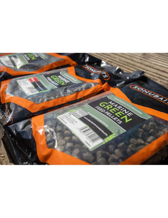 Sonubaits Feed pellet marine green- 4mm