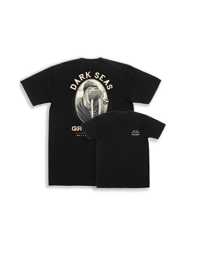 T-shirt GRUNDENS dark seas x seaworthy black- M