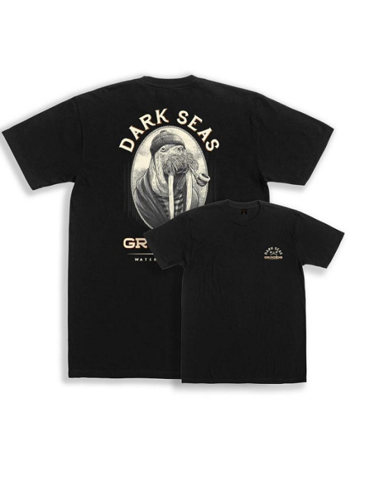 T-shirt GRUNDENS dark seas x seaworthy black- L