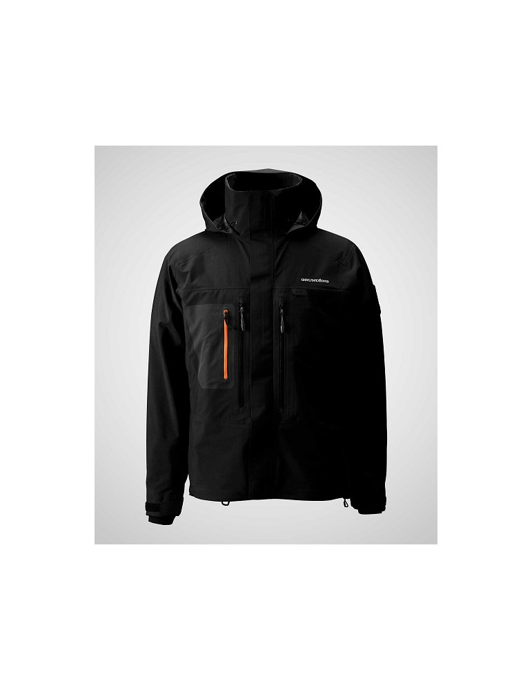 GRUNDENS portal gore tex wading black jacket- L