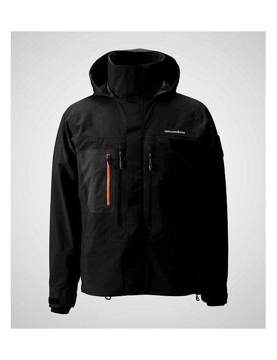 GRUNDENS portal gore tex wading black jacket- L