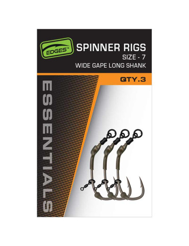 Spinner rig FOX wide gape long shank- taille 6