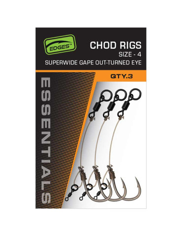 Chod rig FOX superwide gape out-turned eye- taille 4