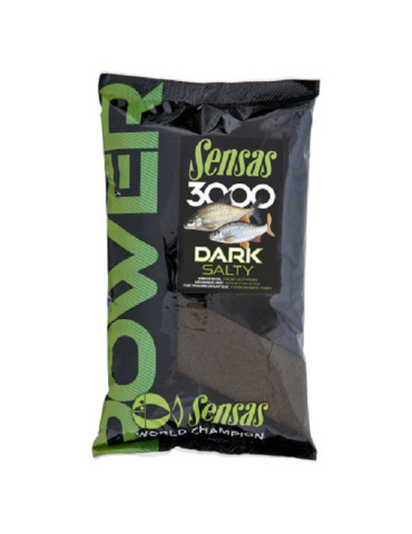 Amorce SENSAS 3000 power dark salty 1KG