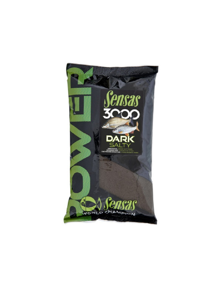 Amorce SENSAS 3000 power dark salty 1KG