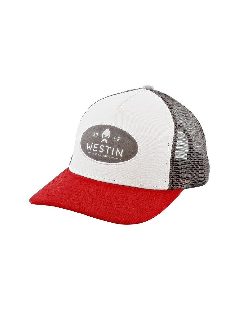 Casquette WESTIN state silver grey/red