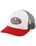 Casquette WESTIN state silver grey/red