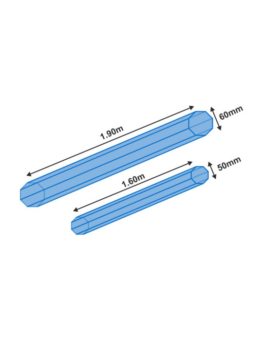 Tube de protection GARBOLINO Anti UV 60mm 1m90