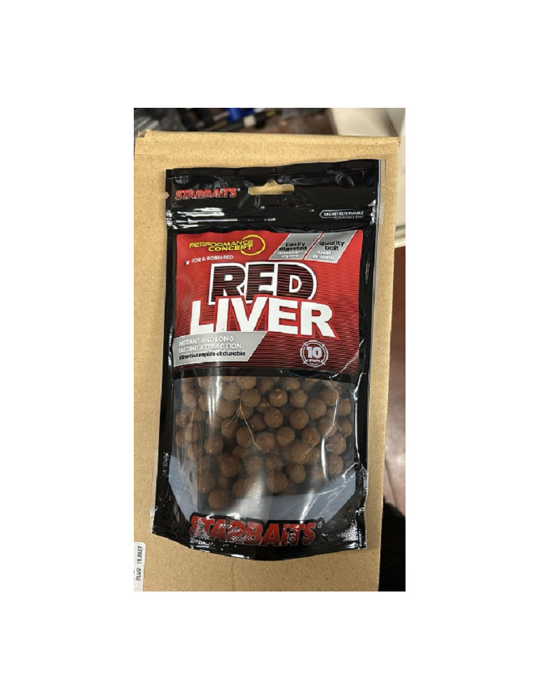 Bouillettes STARBAITS Red Liver 10mm- 250gr