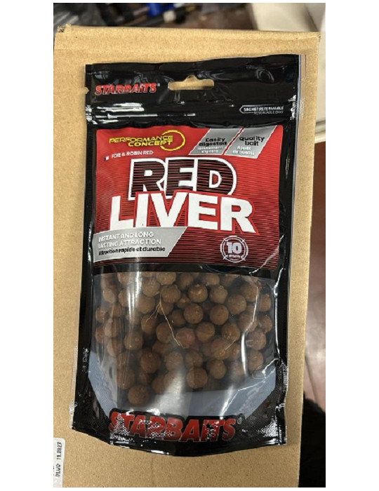 STARBAITS Red Liver boilies 10mm- 250gr