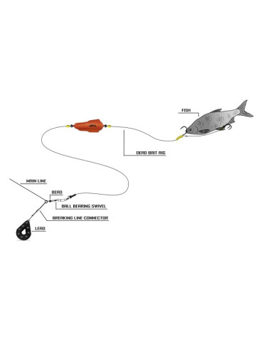 BLACK CAT dead bait rig