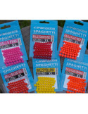 CRESTA magic spagheti balls 6/7/8mm fluo red