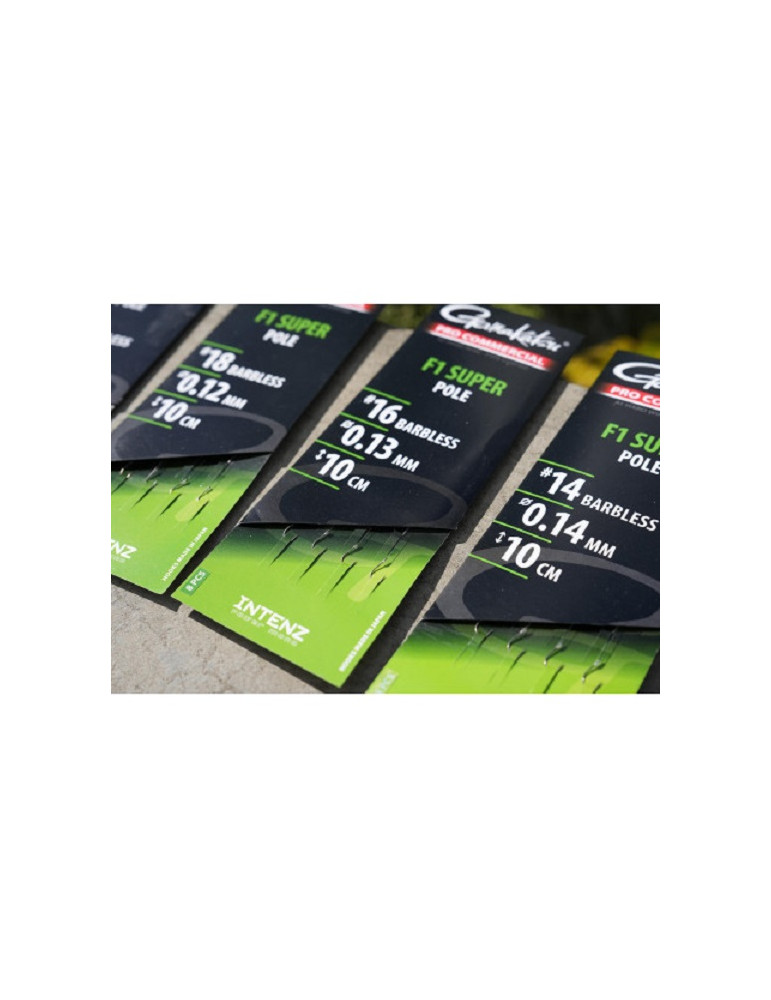 Bas de ligne GAMAKATSU f1 super 15cm hook 18- 0.12mm intenz