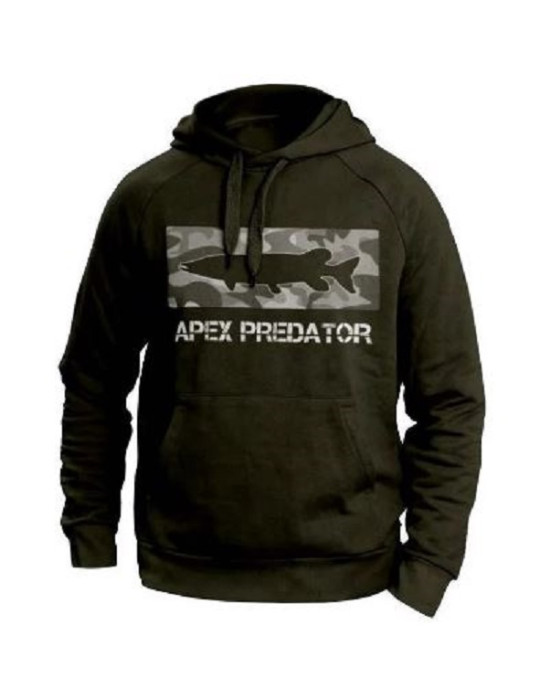 Sweat YUKI hoddie pike olive- L