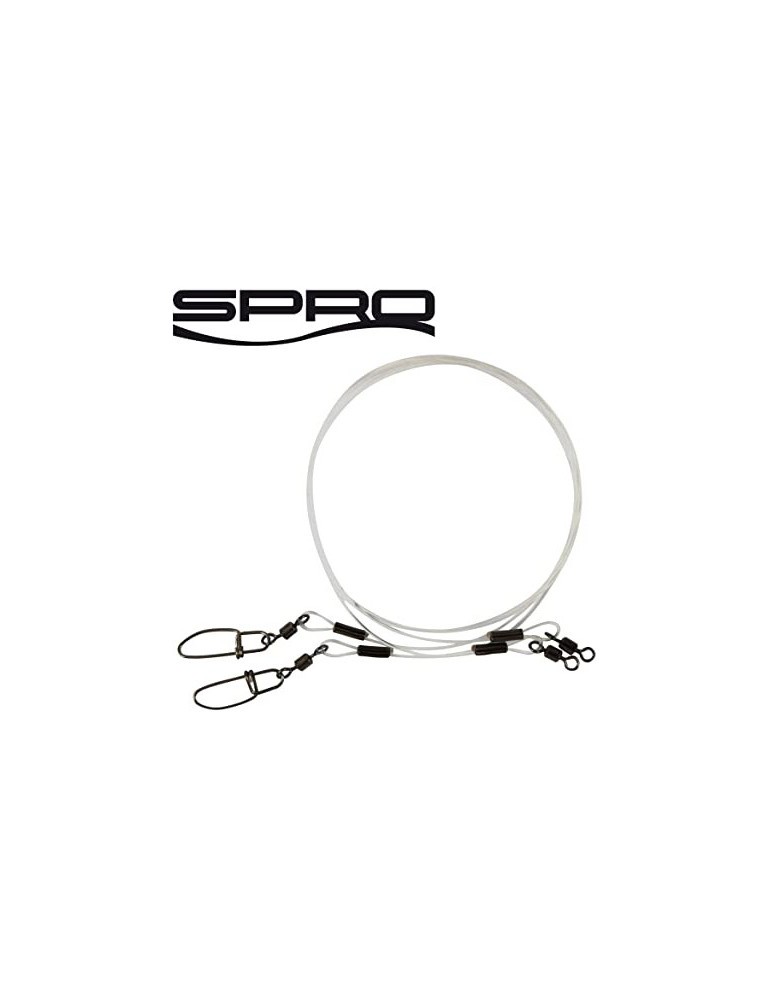 Bas de ligne SPRO Fluorocarbone 30cm 15kg