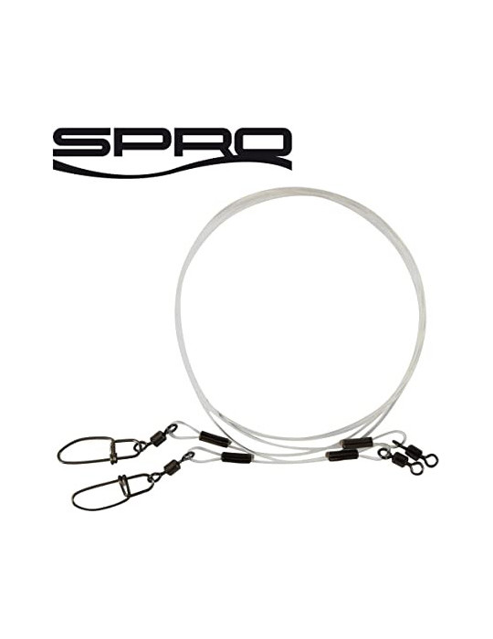 Bas de ligne SPRO Fluorocarbone 30cm 15kg