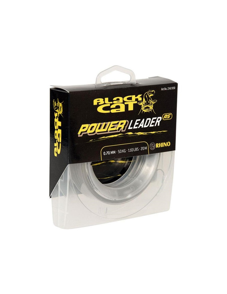 Bas de ligne BLACK CAT power leader 0.70mm 50kg 20m