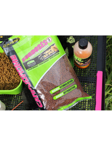 Pellets D'amorçage FUN FISHING Surdosés 3mm - pain sucré - 700Gr