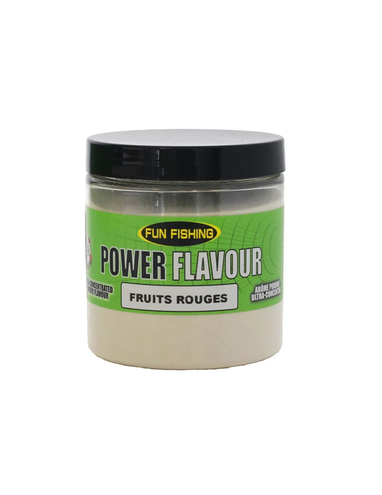 Poudre FUN FISHING power flavour- fruits rouges