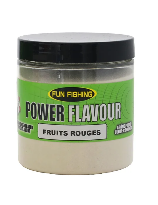 Poudre FUN FISHING power flavour- fruits rouges