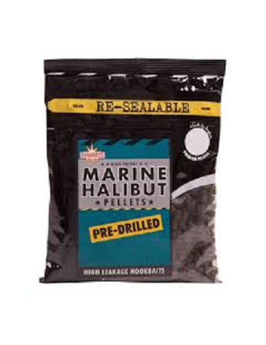 Pellets percés DYNAMITE BAITS marine halibut 14mm- 350gr