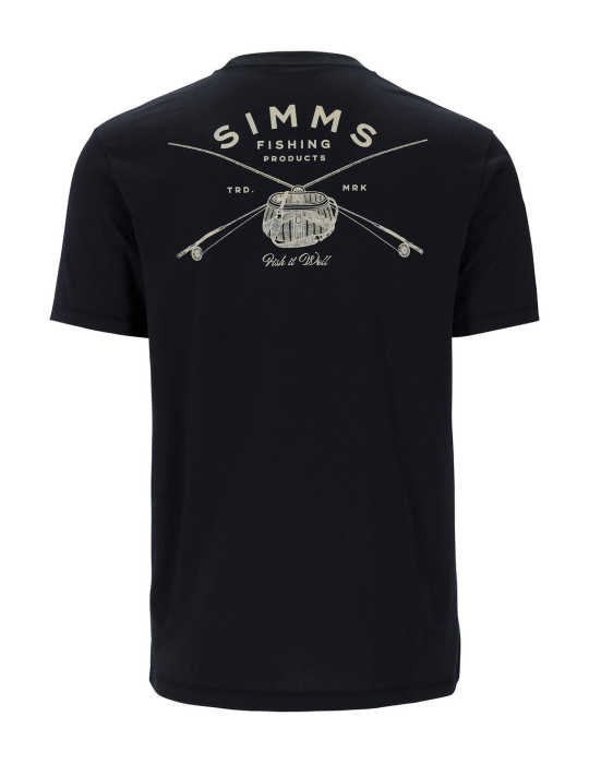 T-Shirt SIMMS Classic Tackle Black S