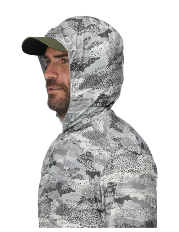SIMMS (long sleeves) Bugstopper Solarflex Hoody Shroud Sterling XL 2