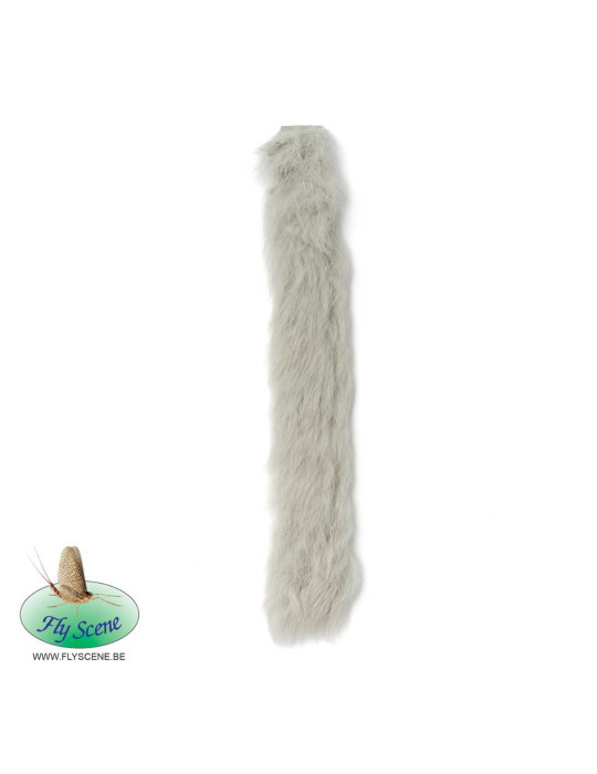 FLY SCENE Dyed rabbit zonkerstrips Light Grey 3mm