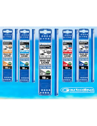 Bas de ligne GARBOLINO medium match 0.13mm n°14- 15cm