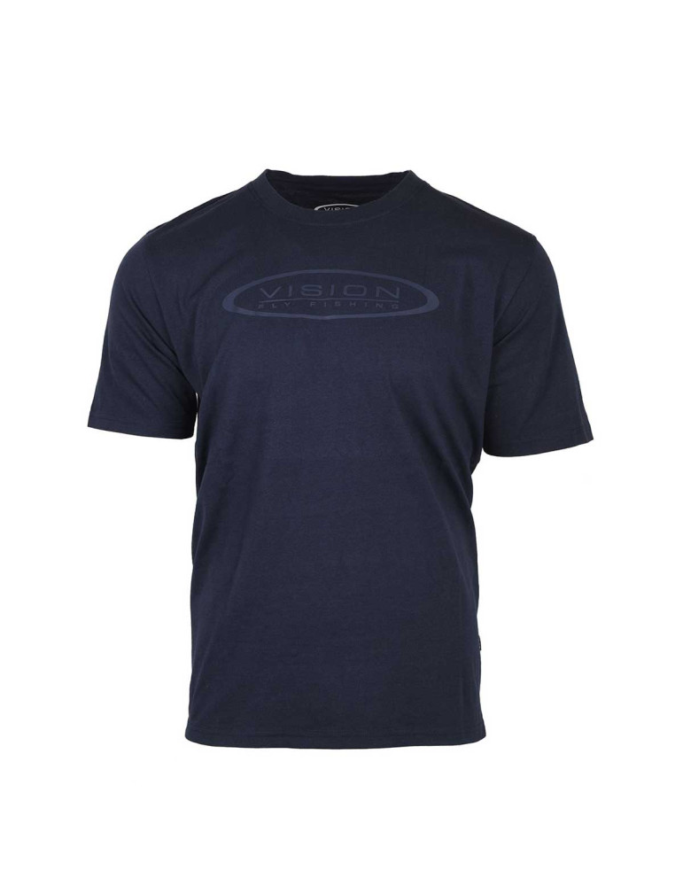 T-SHIRT VISION Logo Bleu Navy Taille M