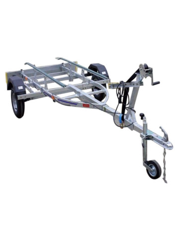 Remorque MEGA PLUS (roues 450x10) Pour Tout Type de Barque jusqu'à 4.4